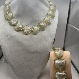 Laila Rowe heart shaped Necklace and Bracelet